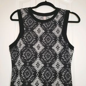 Xhilaration Black & White Maxi Dress